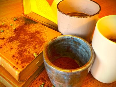 Kakao i kopper og bøger