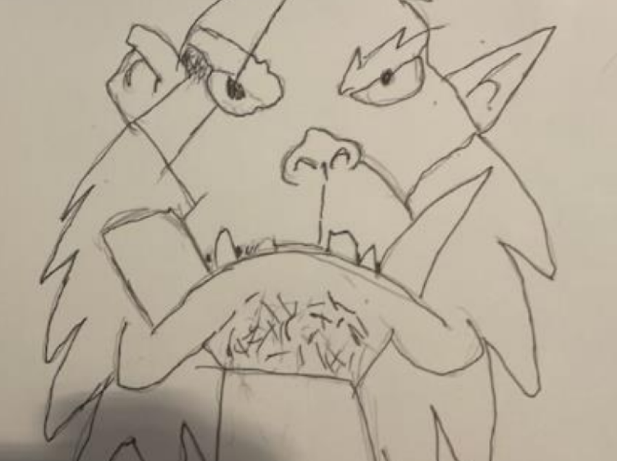 Tegning af Georg Maigaard, 4. klasse
